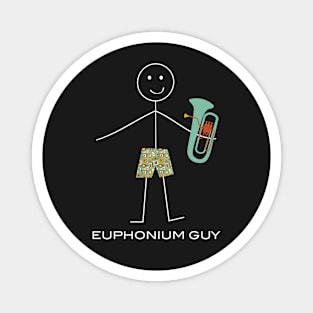 Funny Mens Euphonium Design Magnet